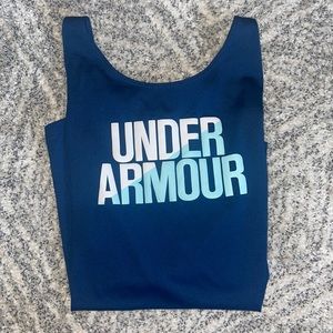 UNDER ARMOUR KID YOUTH LARGE DARK BLUE ATHLETIC TANK TOP